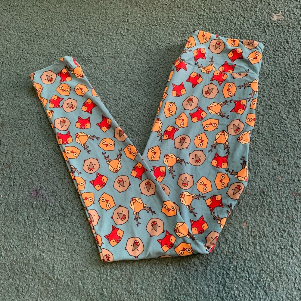 LuLaRoe geometric wildlife leggings